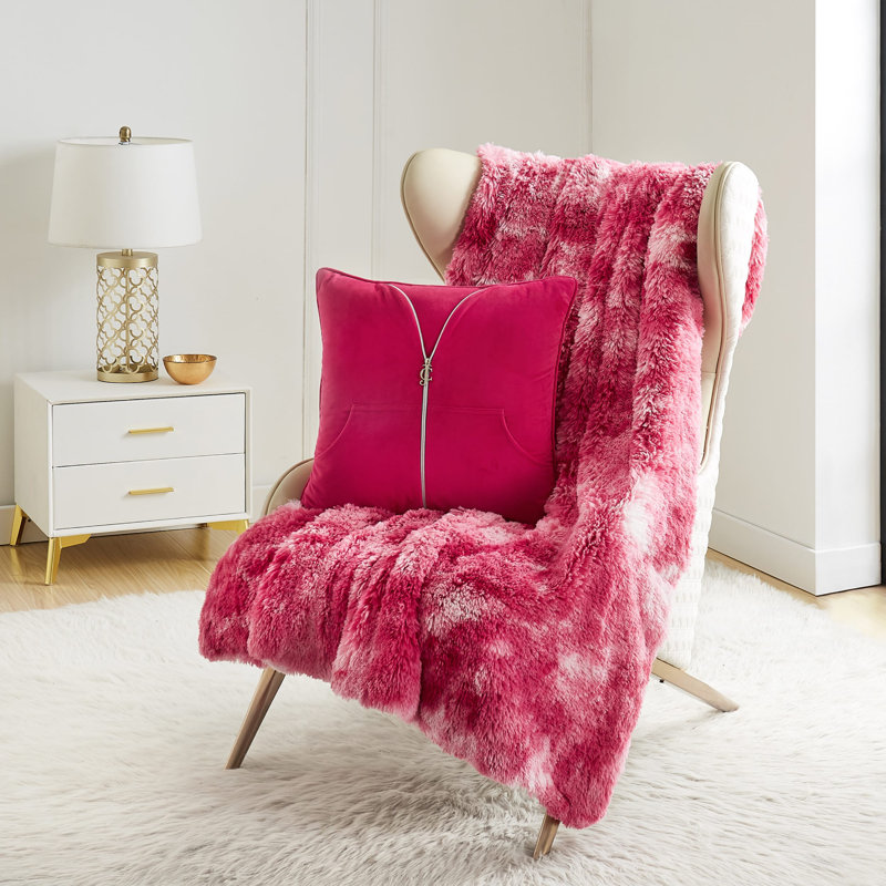 Juicy Couture Shaggy Faux Fur Plush Throws & Reviews Wayfair